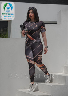 ست کراپ وشلوار سایز بزرگ /rain sport /، فری سایز ۴۲تا۴۸ /فروش عمده و تک/